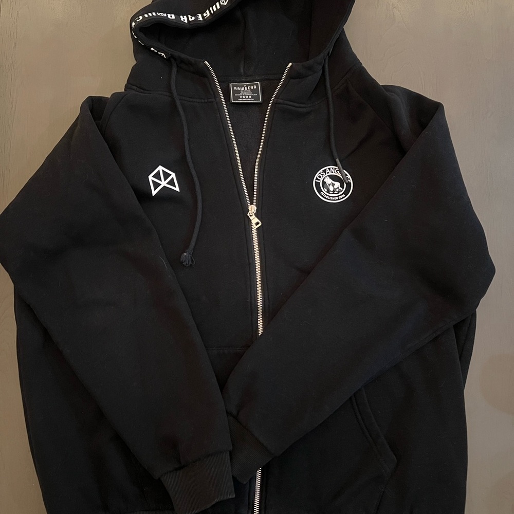 Rawgear men’s black zip up XXL